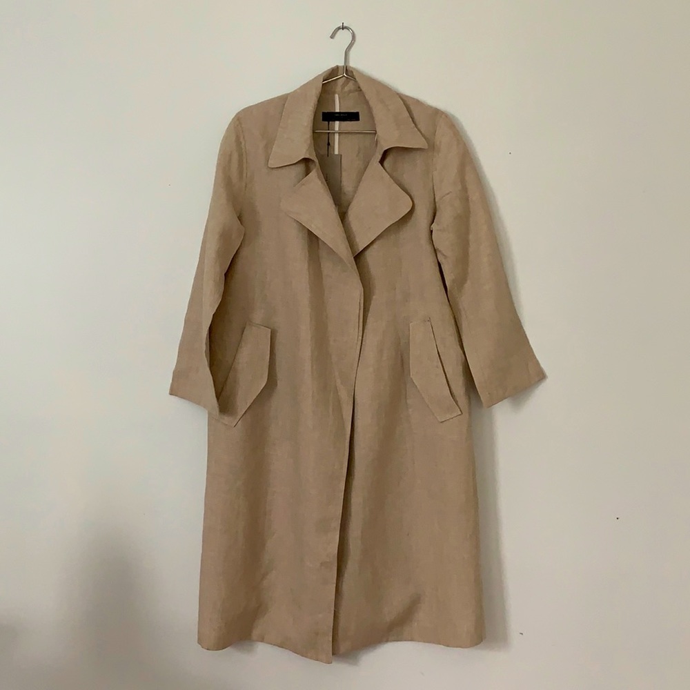 Zara linen trench coat